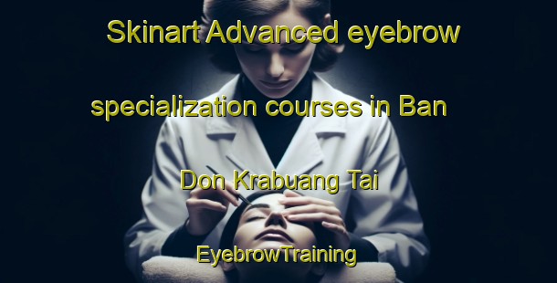 Skinart Advanced eyebrow specialization courses in Ban Don Krabuang Tai | EyebrowTraining | EyebrowClasses | SkinartTraining-Thailand