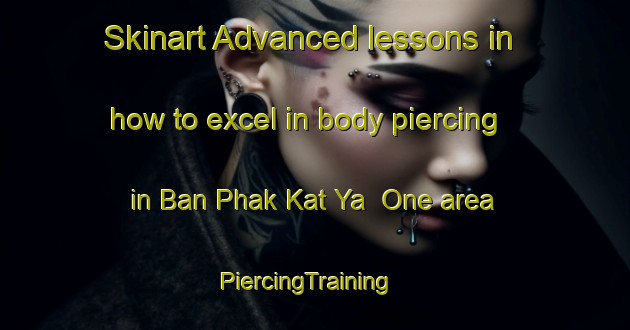 Skinart Advanced lessons in how to excel in body piercing in Ban Phak Kat Ya  One area | PiercingTraining | PiercingClasses | SkinartTraining-Thailand