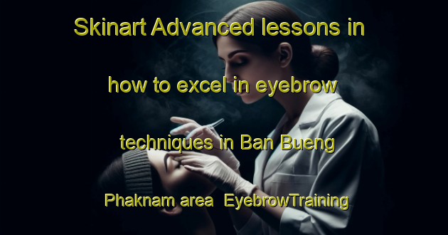 Skinart Advanced lessons in how to excel in eyebrow techniques in Ban Bueng Phaknam area | EyebrowTraining | EyebrowClasses | SkinartTraining-Thailand