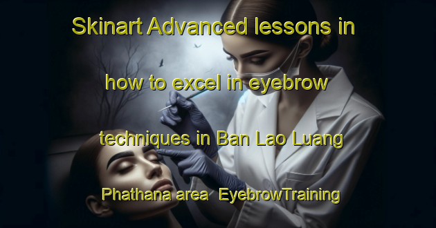 Skinart Advanced lessons in how to excel in eyebrow techniques in Ban Lao Luang Phathana area | EyebrowTraining | EyebrowClasses | SkinartTraining-Thailand
