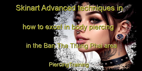 Skinart Advanced techniques in how to excel in body piercing in the Ban Tha Thung Phai area | PiercingTraining | PiercingClasses | SkinartTraining-Thailand