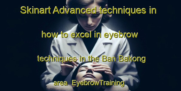 Skinart Advanced techniques in how to excel in eyebrow techniques in the Ban Bakong area | EyebrowTraining | EyebrowClasses | SkinartTraining-Thailand
