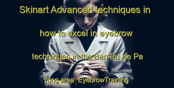 Skinart Advanced techniques in how to excel in eyebrow techniques in the Ban Bu Ke Pa Yong area | EyebrowTraining | EyebrowClasses | SkinartTraining-Thailand