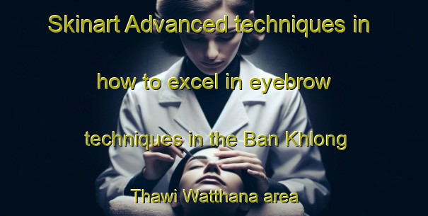 Skinart Advanced techniques in how to excel in eyebrow techniques in the Ban Khlong Thawi Watthana area | EyebrowTraining | EyebrowClasses | SkinartTraining-Thailand