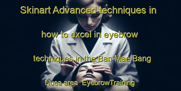 Skinart Advanced techniques in how to excel in eyebrow techniques in the Ban Mae Bang Nuea area | EyebrowTraining | EyebrowClasses | SkinartTraining-Thailand