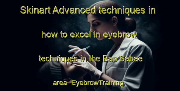 Skinart Advanced techniques in how to excel in eyebrow techniques in the Ban Sabae area | EyebrowTraining | EyebrowClasses | SkinartTraining-Thailand