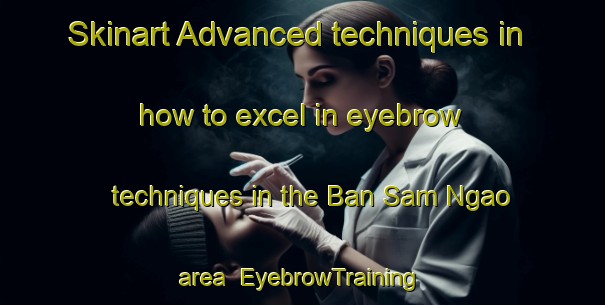 Skinart Advanced techniques in how to excel in eyebrow techniques in the Ban Sam Ngao area | EyebrowTraining | EyebrowClasses | SkinartTraining-Thailand