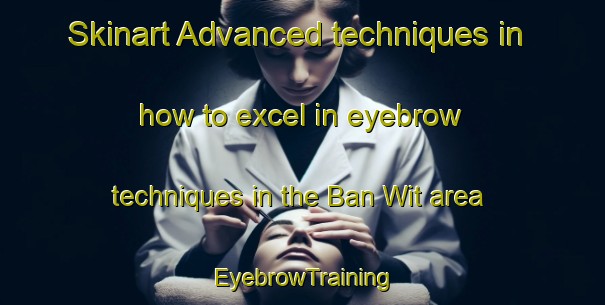 Skinart Advanced techniques in how to excel in eyebrow techniques in the Ban Wit area | EyebrowTraining | EyebrowClasses | SkinartTraining-Thailand