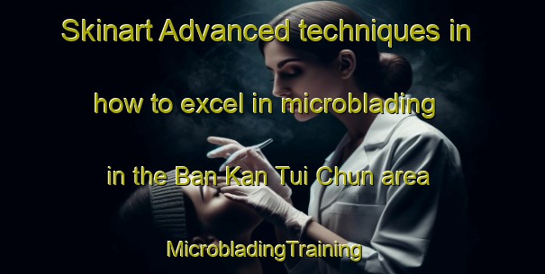 Skinart Advanced techniques in how to excel in microblading in the Ban Kan Tui Chun area | MicrobladingTraining | MicrobladingClasses | SkinartTraining-Thailand
