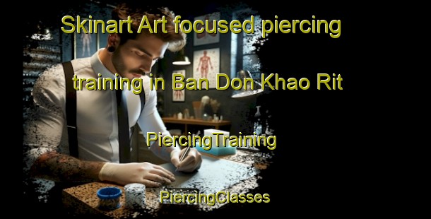 Skinart Art-focused piercing training in Ban Don Khao Rit | #PiercingTraining #PiercingClasses #SkinartTraining-Thailand