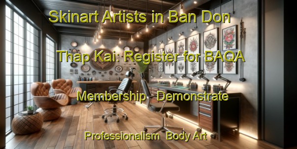 Skinart Artists in Ban Don Thap Kai: Register for BAQA Membership - Demonstrate Professionalism | Body Art Qualification Authority | BAQA-Thailand
