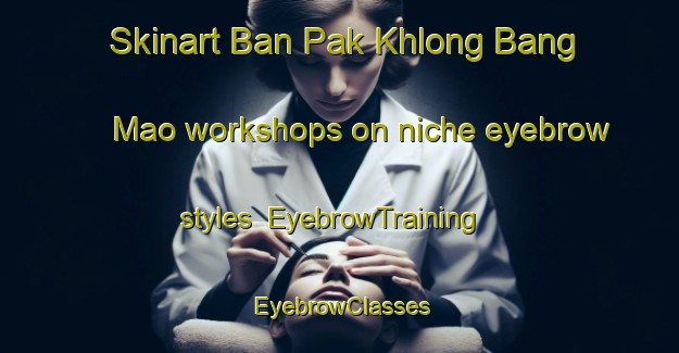 Skinart Ban Pak Khlong Bang Mao workshops on niche eyebrow styles | EyebrowTraining | EyebrowClasses | SkinartTraining-Thailand