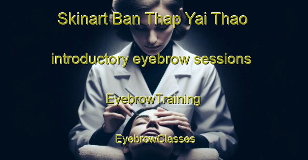 Skinart Ban Thap Yai Thao introductory eyebrow sessions | EyebrowTraining | EyebrowClasses | SkinartTraining-Thailand
