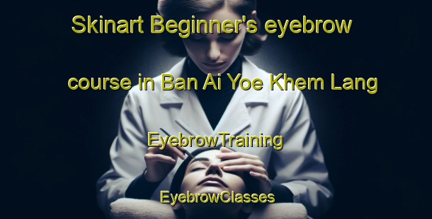 Skinart Beginner's eyebrow course in Ban Ai Yoe Khem Lang | EyebrowTraining | EyebrowClasses | SkinartTraining-Thailand