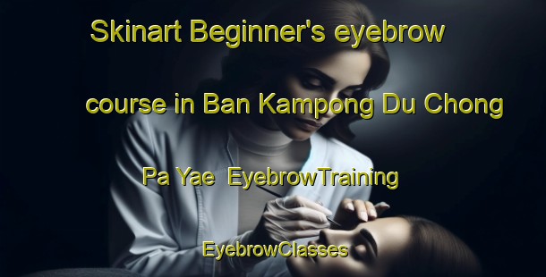 Skinart Beginner's eyebrow course in Ban Kampong Du Chong Pa Yae | EyebrowTraining | EyebrowClasses | SkinartTraining-Thailand