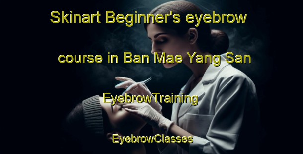 Skinart Beginner's eyebrow course in Ban Mae Yang San | EyebrowTraining | EyebrowClasses | SkinartTraining-Thailand