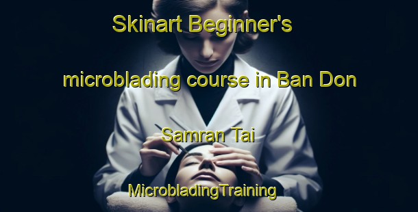 Skinart Beginner's microblading course in Ban Don Samran Tai | MicrobladingTraining | MicrobladingClasses | SkinartTraining-Thailand