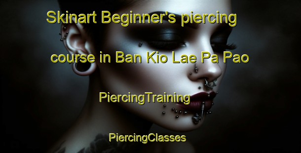 Skinart Beginner's piercing course in Ban Kio Lae Pa Pao | PiercingTraining | PiercingClasses | SkinartTraining-Thailand