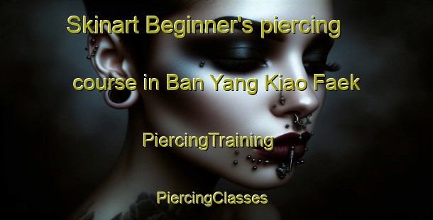 Skinart Beginner's piercing course in Ban Yang Kiao Faek | PiercingTraining | PiercingClasses | SkinartTraining-Thailand