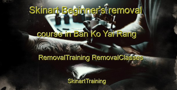 Skinart Beginner's removal course in Ban Ko Yai Rang | #RemovalTraining #RemovalClasses #SkinartTraining-Thailand