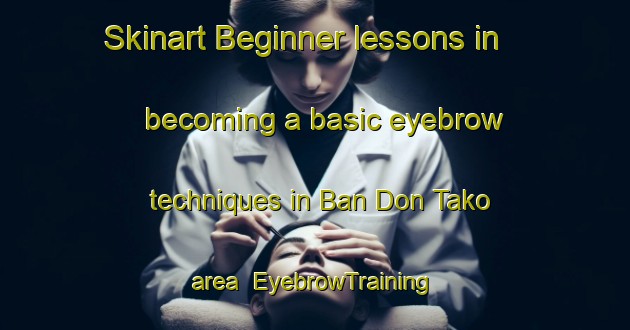 Skinart Beginner lessons in becoming a basic eyebrow techniques in Ban Don Tako area | EyebrowTraining | EyebrowClasses | SkinartTraining-Thailand