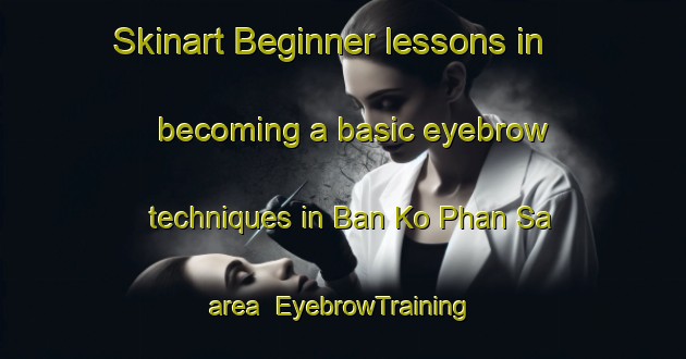 Skinart Beginner lessons in becoming a basic eyebrow techniques in Ban Ko Phan Sa area | EyebrowTraining | EyebrowClasses | SkinartTraining-Thailand