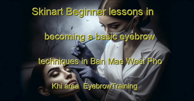 Skinart Beginner lessons in becoming a basic eyebrow techniques in Ban Mae Woei Pho Khi area | EyebrowTraining | EyebrowClasses | SkinartTraining-Thailand