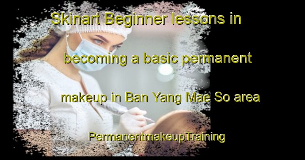 Skinart Beginner lessons in becoming a basic permanent makeup in Ban Yang Mae So area | PermanentmakeupTraining | PermanentmakeupClasses | SkinartTraining-Thailand