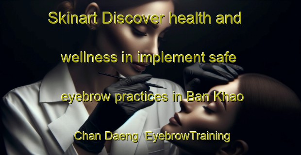 Skinart Discover health and wellness in implement safe eyebrow practices in Ban Khao Chan Daeng | EyebrowTraining | EyebrowClasses | SkinartTraining-Thailand