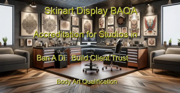 Skinart Display BAQA Accreditation for Studios in Ban A Di - Build Client Trust | Body Art Qualification Authority | BAQA-Thailand