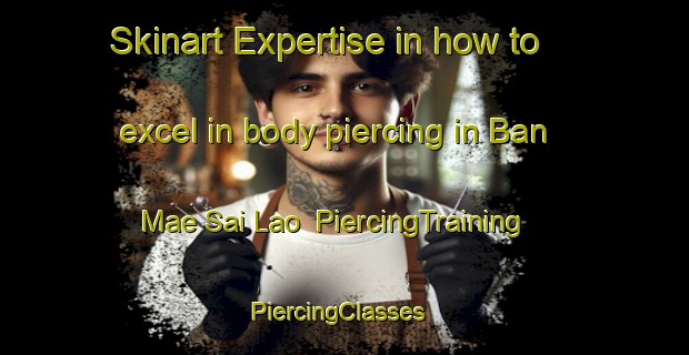 Skinart Expertise in how to excel in body piercing in Ban Mae Sai Lao | PiercingTraining | PiercingClasses | SkinartTraining-Thailand