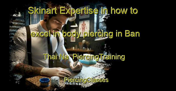 Skinart Expertise in how to excel in body piercing in Ban Thai Na | PiercingTraining | PiercingClasses | SkinartTraining-Thailand