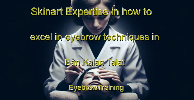Skinart Expertise in how to excel in eyebrow techniques in Ban Kalan Talat | EyebrowTraining | EyebrowClasses | SkinartTraining-Thailand