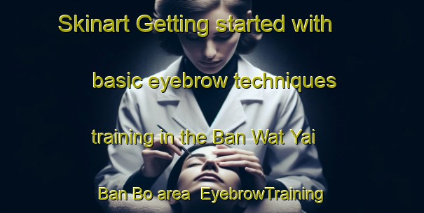 Skinart Getting started with basic eyebrow techniques training in the Ban Wat Yai Ban Bo area | EyebrowTraining | EyebrowClasses | SkinartTraining-Thailand