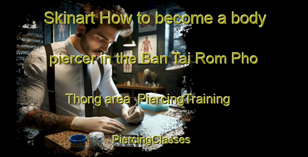 Skinart How to become a body piercer in the Ban Tai Rom Pho Thong area | PiercingTraining | PiercingClasses | SkinartTraining-Thailand