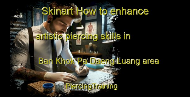Skinart How to enhance artistic piercing skills in Ban Khok Pa Daeng Luang area | PiercingTraining | PiercingClasses | SkinartTraining-Thailand