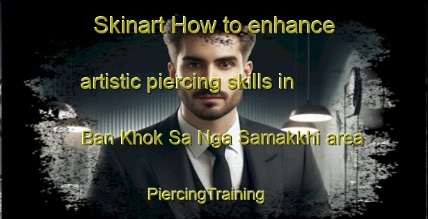Skinart How to enhance artistic piercing skills in Ban Khok Sa Nga Samakkhi area | PiercingTraining | PiercingClasses | SkinartTraining-Thailand