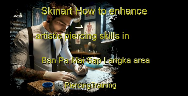 Skinart How to enhance artistic piercing skills in Ban Pa Mai Sap Langka area | PiercingTraining | PiercingClasses | SkinartTraining-Thailand