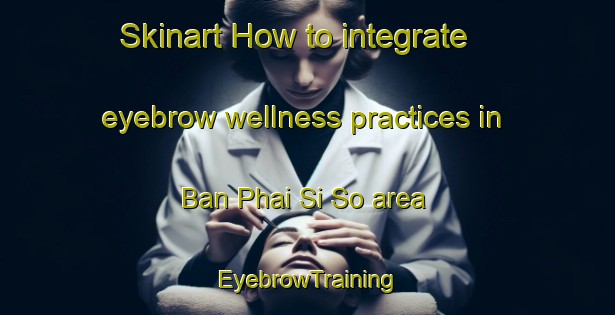 Skinart How to integrate eyebrow wellness practices in Ban Phai Si So area | EyebrowTraining | EyebrowClasses | SkinartTraining-Thailand