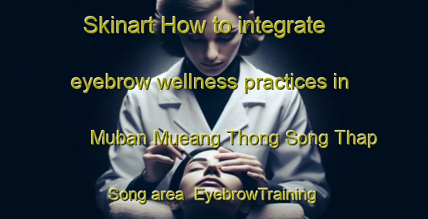 Skinart How to integrate eyebrow wellness practices in Muban Mueang Thong Song Thap Song area | EyebrowTraining | EyebrowClasses | SkinartTraining-Thailand