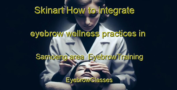 Skinart How to integrate eyebrow wellness practices in Samoeng area | EyebrowTraining | EyebrowClasses | SkinartTraining-Thailand