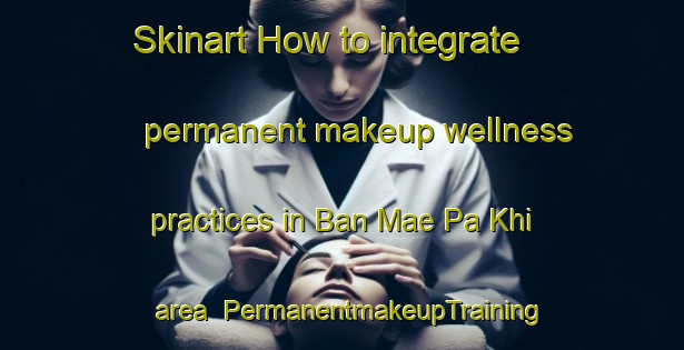 Skinart How to integrate permanent makeup wellness practices in Ban Mae Pa Khi area | PermanentmakeupTraining | PermanentmakeupClasses | SkinartTraining-Thailand