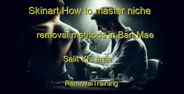 Skinart How to master niche removal methods in Ban Mae Salit Khi area | RemovalTraining | RemovalClasses | SkinartTraining-Thailand