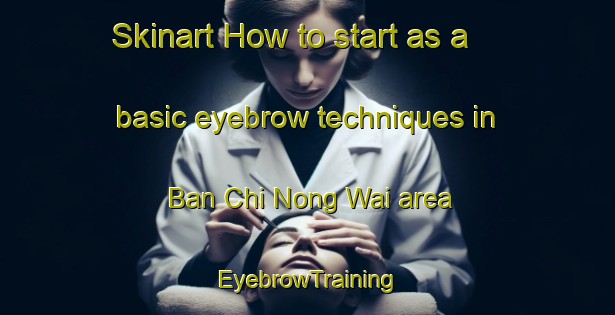 Skinart How to start as a basic eyebrow techniques in Ban Chi Nong Wai area | EyebrowTraining | EyebrowClasses | SkinartTraining-Thailand
