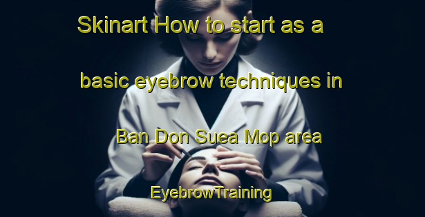 Skinart How to start as a basic eyebrow techniques in Ban Don Suea Mop area | EyebrowTraining | EyebrowClasses | SkinartTraining-Thailand