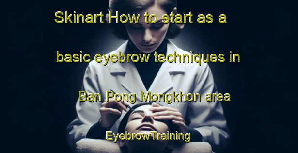 Skinart How to start as a basic eyebrow techniques in Ban Pong Mongkhon area | EyebrowTraining | EyebrowClasses | SkinartTraining-Thailand