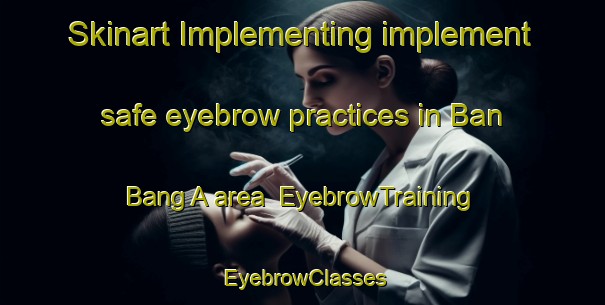 Skinart Implementing implement safe eyebrow practices in Ban Bang A area | EyebrowTraining | EyebrowClasses | SkinartTraining-Thailand