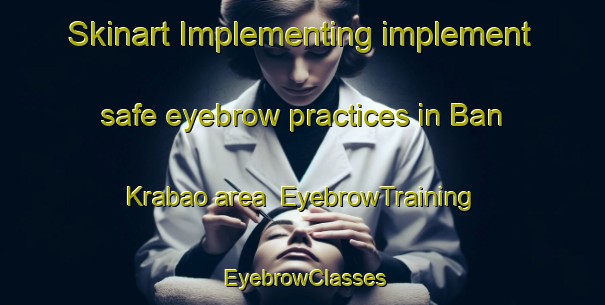Skinart Implementing implement safe eyebrow practices in Ban Krabao area | EyebrowTraining | EyebrowClasses | SkinartTraining-Thailand
