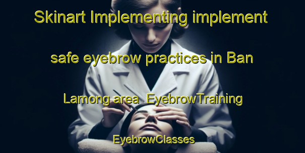 Skinart Implementing implement safe eyebrow practices in Ban Lamong area | EyebrowTraining | EyebrowClasses | SkinartTraining-Thailand