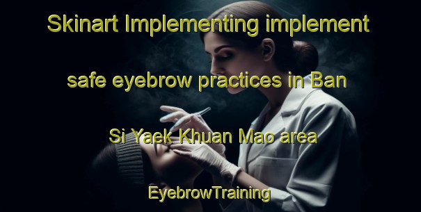 Skinart Implementing implement safe eyebrow practices in Ban Si Yaek Khuan Mao area | EyebrowTraining | EyebrowClasses | SkinartTraining-Thailand